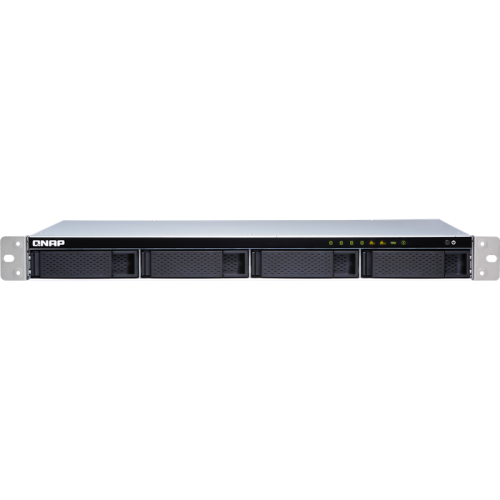 Сетевое хранилище без дисков/ channel QNAP TS-431XeU-2G NAS 4 HDD trays, 10 GbE SFP+, rackmount, 1 PSU. ARM 4-core Cortex-A15 Annapurna Labs AL-314 1,7 GHz, 2 GB. W/o rail kit RAIL-B02