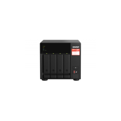 Сетевое хранилище без дисков/ SMB QNAP TS-473A-8G NAS, 4-tray w/o HDD, 2xM.2 SSD Slot. Quad-сore AMD Ryzen Embedded V1500B 2.2 GHz, 8GB DDR4 (1 x 8GB) up to 64GB (2 x 32GB), 2x 2.5 Gigabit LAN