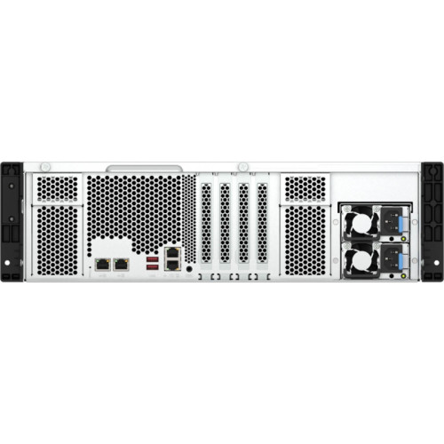 Сетевое хранилище без дисков/ ENTERPRISE QNAP TS-h1677AXU-RP-R7-32G QuTS hero NAS RAID, 16x3.5 