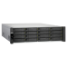 Сетевое хранилище без дисков/ Enterprise QNAP ES1686dc-2142IT-96G NAS, 16-tray SAS w/o HDD, rackmount, 2xPSU, per controller: Xeon D-2142IT 8-core 1.9 GHz processor (burst up to 3.0 GHz), 48 GB RDIMM DDR4 ECC up to 512 GB (8 x 64GB), 4xSFP+, Included rail