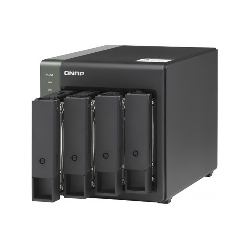 Сетевое хранилище без дисков/ SMB QNAP TS-431X3-4G NAS 4 HDD trays. Alpine AL314, 4-core, 1.7GHz, 4 GB DDR3 (1 x 2 GB) up to 8 GB (1 x 8 GB), 1x10 GbE SFP+, 1x2.5GB Ethernet, 1x1GB Ethernet, USB 3.2x3