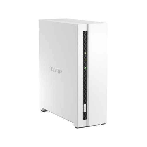 Сетевое хранилище без дисков/ channel QNAP TS-133 NAS 1 HDD tray. ARM 4-core 64-bit ARM Cortex-A55 1.8GHz, ram 2 GB (max), 1x1GbE, 1xUSB 2.0 port,1xUSB 3.2 Gen 1