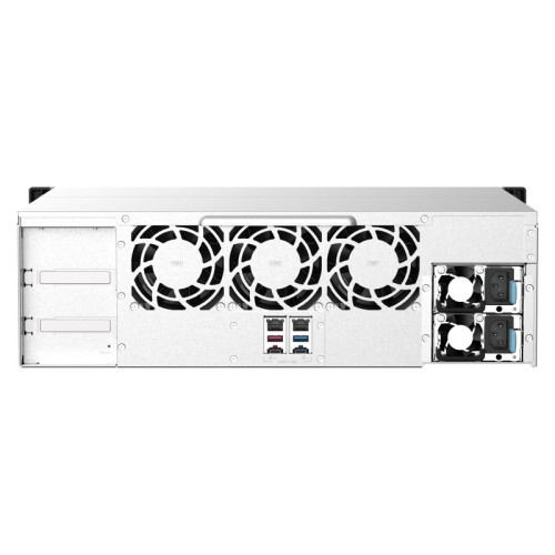 Сетевое хранилище без дисков/ SMB QNAP TS-1673AU-RP-16G NAS 16 HDD trays, 2x 2.5 GbE, rackmount, 2 PSU. 4-core AMD V1500B 2,2 GHz,,RAM 16 GB (1 x 16 GB) up to 32 GB (2 x 16 GB). W/o rail kit RAIL-B02 Сетевое хранилище без дисков/ SMB QNAP TS-1673AU-RP-16G NAS 16 HDD trays, 2x 2.5 GbE, rackmount, 2 PSU. 4-core AMD V1500B 2,2 GHz,,RAM 16 GB (1 x 16 GB) up to 32 GB (2 x 16 GB). W/o rail kit RAIL-B02