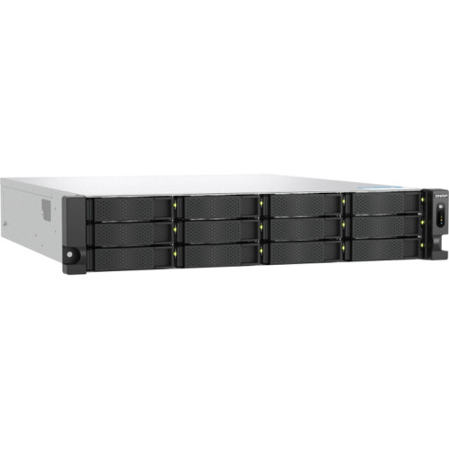 Сетевое хранилище без дисков/ ENTERPRISE QNAP TS-h1277AXU-RP-R5-16G QuTS hero NAS RAID, 12x3.5 
