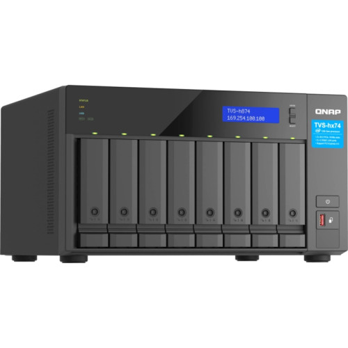Сетевое хранилище без дисков/ ENTERPRISE QNAP TVS-h874-i7-32G QTS hero NAS, 8 x 3.5 