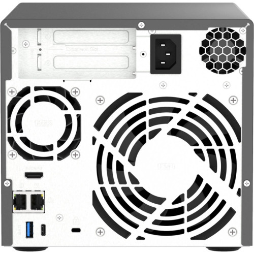 Сетевое хранилище без дисков/ ENTERPRISE QNAP TVS-h474-PT-8G QTS hero NAS, 4 x 3.5 