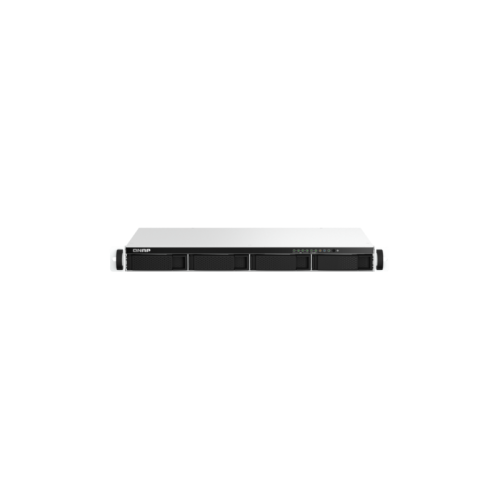 Сетевое хранилище без дисков/ SMB QNAP TS-464eU-8G NAS 4 HDD trays, rackmount 1U, 1 PSU. 4-core Intel Celeron N5105/N5095 2.0-2.9 GHz, 8 GB RAM, 2x2.5GbE, 2xUSB 3.2 Gen 2 (10Gbps), 2xUSB 2.0, 1xHDMI, 2xM.2 PCIe Gen 3 x1 slots , W/o rail kit RAIL-B02