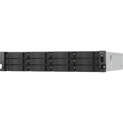 Сетевое хранилище без дисков/ ENTERPRISE QNAP TS-h1277AXU-RP-R5-16G QuTS hero NAS RAID, 12x3.5 