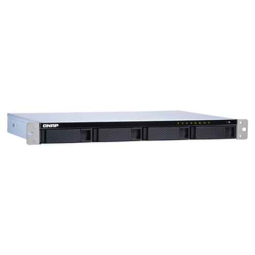 Сетевое хранилище без дисков/ channel QNAP TS-431XeU-2G NAS 4 HDD trays, 10 GbE SFP+, rackmount, 1 PSU. ARM 4-core Cortex-A15 Annapurna Labs AL-314 1,7 GHz, 2 GB. W/o rail kit RAIL-B02