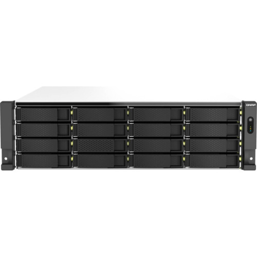 Сетевое хранилище без дисков/ ENTERPRISE QNAP TS-h2287XU-RP-E2336-32G QuTS hero NAS, Xeon E-2336 6C 12T 2.9-4.8GHz, 32 GB ECC DDR4 (2 x 16 GB) up to 128GB (4 x 32 GB), 22-bay (16 x 3.5-inch SATA + 6 x 2.5-inch SATA), 2x10 GbE, 2x2.5 GbE, 3xPCIe Slot (2 x 