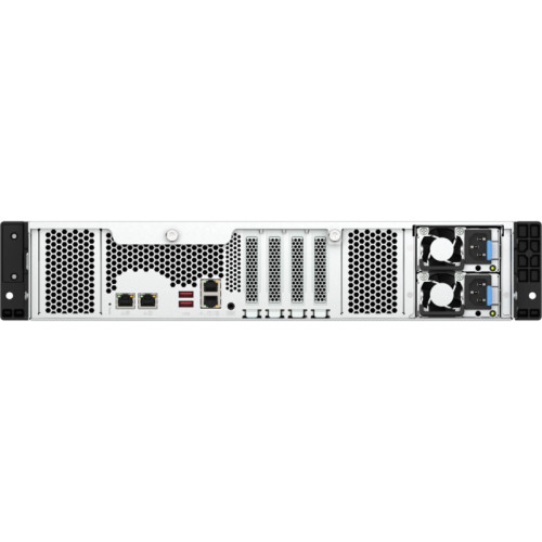 Сетевое хранилище без дисков/ ENTERPRISE QNAP TS-h1277AXU-RP-R5-16G QuTS hero NAS RAID, 12x3.5 