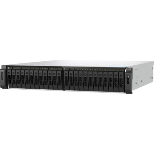Сетевое хранилище без дисков/ ENTERPRISE QNAP TS-h3077AFU-R7-64G QuTS hero NAS, AMD Ryzen 7 7000 8-c/16t processor, up to 5.3 GHz, 64 GB UDIMM DDR5 (2x 32 GB) up to 128 GB (4 x 32 GB), 30-bay x 2.5-inch for SATA SSD, 2x10 GbE, 2x2.5 GbE, 3xPCIe Slot, 2xUS