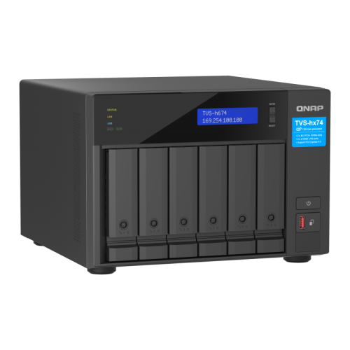 Сетевое хранилище без дисков/ ENTERPRISE QNAP TVS-h674-i5-32G QTS hero NAS, 6 x 3.5 