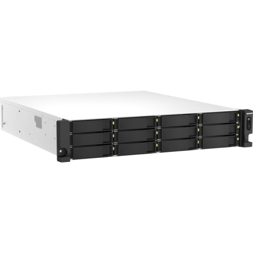 Сетевое хранилище без дисков/ ENTERPRISE QNAP TS-h1887XU-RP-E2336-32G QuTS hero NAS, Xeon E-2336 6C 12T 2.9-4.8GHz, 32 GB ECC DDR4 (2 x 16 GB) up to 128GB (4 x 32 GB), 18-bay (12 x 3.5-inch SATA + 6 x 2.5-inch SATA), 2x10 GbE, 2x2.5 GbE, 3xPCIe Slot (2 x 
