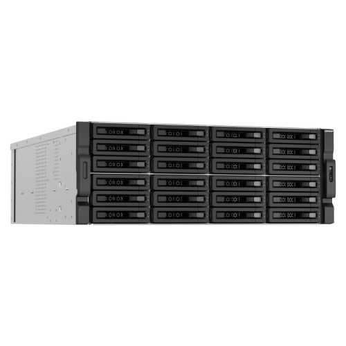 Сетевое хранилище без дисков/ ENTERPRISE QNAP TS-h3087XU-RP-E2378-64G QuTS hero NAS, Xeon E-2378 8C 16T 2.6-4.8GHz, 64 GB ECC DDR4 (4 x 16 GB) up to 128GB (4 x 32 GB), 30-bay (24 x 3.5-inch SATA + 6 x 2.5-inch SATA), 2x10 GbE, 2x2.5 GbE, 3xPCIe Slot (2 x 