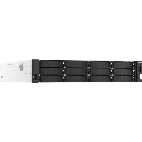 Сетевое хранилище без дисков/ ENTERPRISE QNAP TS-h1887XU-RP-E2336-32G QuTS hero NAS, Xeon E-2336 6C 12T 2.9-4.8GHz, 32 GB ECC DDR4 (2 x 16 GB) up to 128GB (4 x 32 GB), 18-bay (12 x 3.5-inch SATA + 6 x 2.5-inch SATA), 2x10 GbE, 2x2.5 GbE, 3xPCIe Slot (2 x 