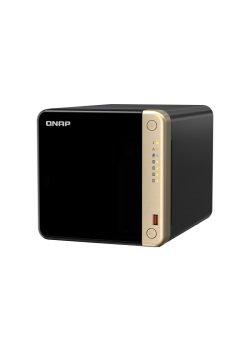 Сетевое хранилище без дисков/ SMB QNAPTS-464-8G NAS 4 HDD trays, 4-core Intel Celeron N5105/N5095 2.0-2.9 GHz, 8 GB RAM (1 x 8 GB) up to 16 GB (2 x 8GB), 2x2.5 Gigabit Ethernet , 2xUSB 3.2 Gen 2 (10Gbps), 2xUSB 2.0 port, 1xHDMI, 2xM.2 PCIe Gen 3 x1 slots