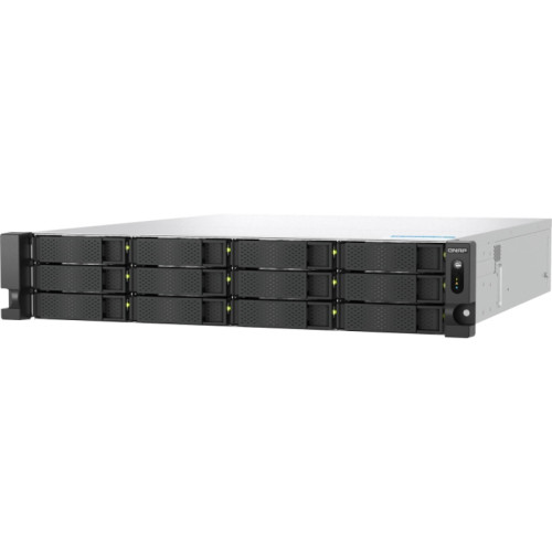 Сетевое хранилище без дисков/ ENTERPRISE QNAP TS-h1277AXU-RP-R5-16G QuTS hero NAS RAID, 12x3.5 