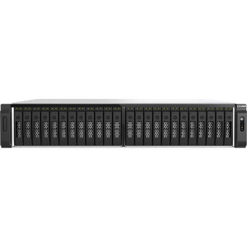 Сетевое хранилище без дисков/ ENTERPRISE QNAP TS-h3077AFU-R7-64G QuTS hero NAS, AMD Ryzen 7 7000 8-c/16t processor, up to 5.3 GHz, 64 GB UDIMM DDR5 (2x 32 GB) up to 128 GB (4 x 32 GB), 30-bay x 2.5-inch for SATA SSD, 2x10 GbE, 2x2.5 GbE, 3xPCIe Slot, 2xUS