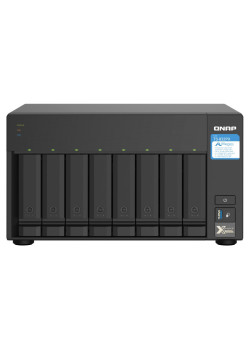 Сетевое хранилище без дисков/ SMB QNAP TS-832PX-4G 8-Bay NAS, AL324 64-bit quad-core 1.7GHz, 4GB DDR4 SODIMM RAM (up to 1x16 GB), 8 x 3.5