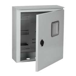 Щит распределительный IEK MKM51-N-03-54 TITAN ЩУ-3/1-0 У1 IP66 навесной 440мм 150мм 445мм 12мод. металл IP66 серый с возможностью установки счетчика (упак.:1шт)