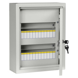 Щит распределительный IEK MKM14-N-24-31-Z TITAN 3 ЩРн-24з-1 36 УХЛ3 навесной 310мм 120мм 395мм 24мод. металл IP31 серый (упак.:1шт)