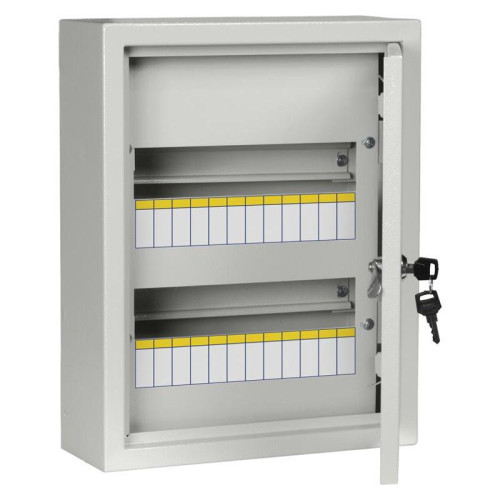 Щит распределительный IEK MKM14-N-24-31-Z TITAN 3 ЩРн-24з-1 36 УХЛ3 навесной 310мм 120мм 395мм 24мод. металл IP31 серый (упак.:1шт)