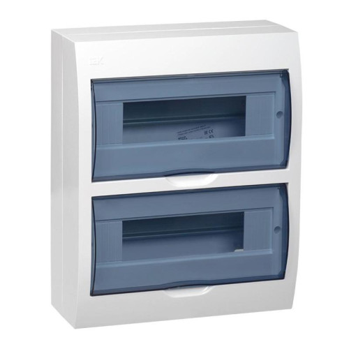 Щит распределительный IEK MKP12-N-24-40-10 ЩРН-П-24 для установки модульных устройств навесной 270мм 99мм 327мм 660B 24мод. пластик IP41 белый (упак.:1шт)