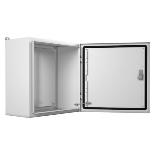 Шкаф электротехнический Elbox EMW-800.600.300-1-IP66 одноствор. настенный 800мм 600мм 300мм 285мм IP66 несъемн.бок.пан. 150кг серый
