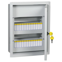 Щит распределительный IEK MKM14-V-24-30-T TITAN 3 ЩРв-24з-3 36 УХЛ3 встраиваемый 310мм 120мм 395мм 24мод. металл IP31 серый (упак.:1шт)