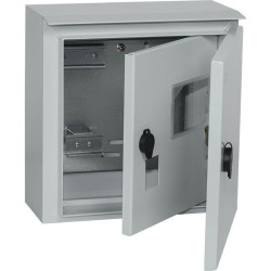 Щит распределительный IEK MKM51-N-04-54 TITAN ЩУ 1/1-1 У1 IP66 навесной 300мм 150мм 310мм 6мод. металл IP66 серый с возможностью установки счетчика (упак.:1шт)
