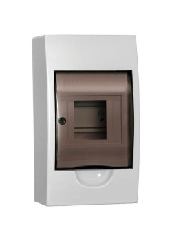 Щит распределительный IEK MKP12-N-04-40-20 ЩРН-П-4 для установки модульных устройств навесной 112мм 93мм 200мм 660B 4мод. пластик IP41 белый с возможностью установки счетчика (упак.:1шт)
