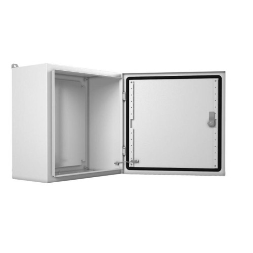 Шкаф распределительный Elbox EMW-600.400.210-1-IP66 настенный 600мм 400мм 210мм IP66 IK10 несъемн.бок.пан. 100кг серый