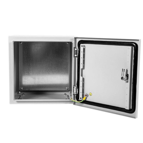 Шкаф распределительный Elbox EMW-600.400.210-1-IP66 настенный 600мм 400мм 210мм IP66 IK10 несъемн.бок.пан. 100кг серый