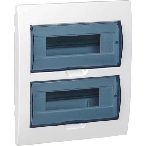 Щит распределительный IEK MKP12-V-24-40-10 ЩРВ-П-24 для установки модульных устройств встраиваемый 300мм 87мм 345мм 660B 24мод. пластик IP41 белый (упак.:1шт)