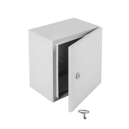 Шкаф распределительный Elbox EMW-600.400.210-1-IP66 настенный 600мм 400мм 210мм IP66 IK10 несъемн.бок.пан. 100кг серый