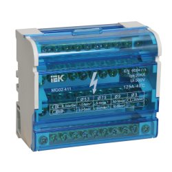 Шины на DIN-рейку в корпусе (кросс-модуль) ШНК 4х11 3L+PEN ИЭК