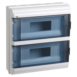 Щит распределительный IEK MKP72-N3-24-55 КМПн-24 IP55 для установки модульных устройств навесной 306мм 108мм 328мм 660B 24мод. пластик IP55 белый (упак.:1шт)