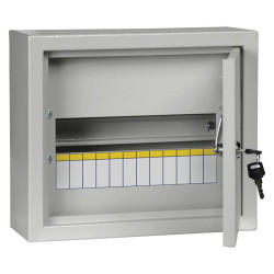 Щит распределительный IEK MKM14-N-12-31-Z ЩРн-12з-1 36 навесной 310мм 120мм 265мм 12мод. металл IP31 серый (упак.:1шт)