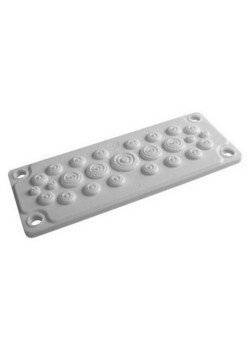 Ввод кабельный пластиковый/ Ввод кабельный пластиковый IP65 25 отверстий пожаробезопасный V0 UL94 +130...-40