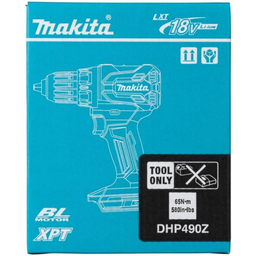Дрель-шуруповерт Makita DHP490Z аккум. патрон:быстрозажимной