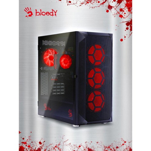 ПК Bloody BD-PC RB65C2 MT Ryzen 5 7500F (3.7) 32Gb SSD1Tb RX 7700XT 12Gb Windows 11 Home 64 2.5Gigabit WiFi BT 650W черный (RUS) (2111350)