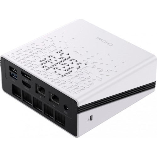 Chuwi Ubox  AMD Ryzen 5 6600H(3.3Ghz)/16384Mb/512PCISSDGb/Int:AMD Radeon 660M/BT/WiFi/war 1y/1.35kg/Iron Gray/Win11Pro + DDR5 (SODIMM MAX 64GB)(RAM slot*2)/USB2.0*1/USB3.2G1*3/Type-C*1(DP,PD)/HDMI*1/DP*1/RJ45*2/WIFI6,BT5.