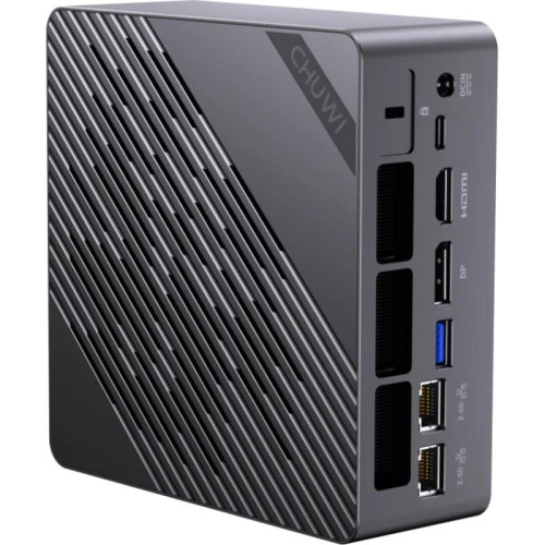 Компьютер/ Chuwi AuBox  AMD Ryzen AI 9 365(2Ghz)/32768Mb/1024PCISSDGb/Int:AMD Radeon 880M/BT/WiFi/war 1y/0.74kg/Gold+Black/Win11Pro + Aluminum+plastic/RAM slot*2/bracket/USB2.0*1/USB3.2*2/USB3.0*1/Type-C*2/HDMI*1/DP*1/RJ45*2/WIFI6/BT5
