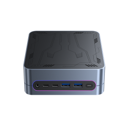 Компьютер/ Chuwi LarkBox S  Intel Core i3 1220P(1.5Ghz)/8192Mb/256SSDGb/Int:Intel UHD Graphics/BT/WiFi/war 1y/0.4kg/Gray+Black/Win11Pro + Aluminum alloy + plastic/RAM slot*2/bracket/USB2.0*2/USB3.2*2/Type-C*1/HDMI*2/DP*1/RJ45*2/WIFI5,BT5.