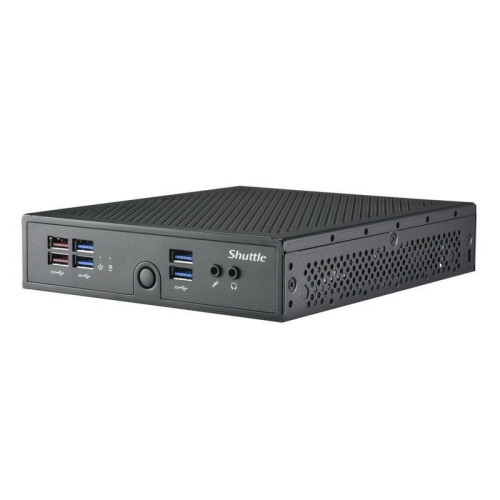 Платформа системного блока с ЦПУ Shuttle  Intel i5-1335U, Fanless Support 3 displays, 2xDDR5 SODIMM,(1)HDMI 2.0b+(1)DisplayPort 1.4+VGA,WLAN optional, 90W power adapter,VESA.