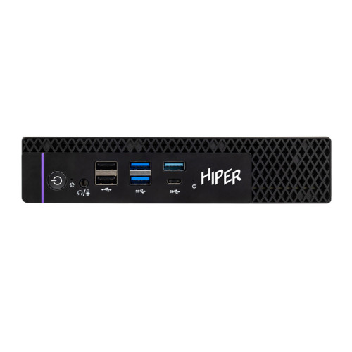 Мини ПК/ HIPER FACTUM FT20  Intel Core i5 13400(2.5Ghz)/16384Mb/512SSDGb/noDVD/BT/WiFi/war 1y/1.2kg/черный/Win11Pro + БП 120Вт/металл/VESA Адаптер на 75х75, 100х100