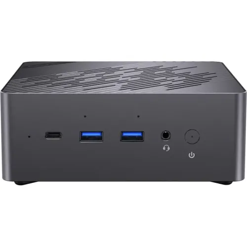 Chuwi AuBox  AMD Ryzen AI 9 365(2Ghz)/32768Mb/1024PCISSDGb/Int:AMD Radeon 880M/BT/WiFi/war 1y/0.74kg/Gold+Black/Win11Pro + Aluminum+plastic/RAM slot*2/bracket/USB2.0*1/USB3.2*2/USB3.0*1/Type-C*2/HDMI*1/DP*1/RJ45*2/WIFI6/BT5