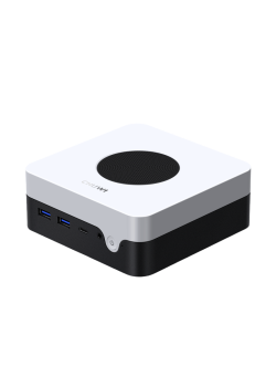 Компьютер/ Chuwi LarkBox X  Intel Core i3 1220P(1.5Ghz)/8192Mb/256SSDGb/Int:Intel UHD Graphics/BT/WiFi/war 1y/0.4kg/Grey+White/Win11Pro + USB2.0*2/USB3.2*2/Type-C*1/HDMI*1/DP*1/RJ45*2/WIFI6,BT5.2/bracket