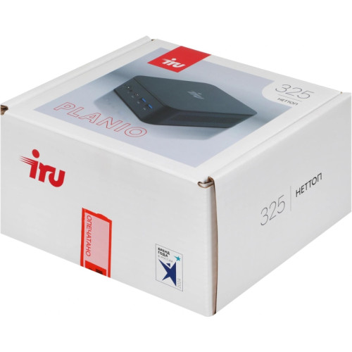 Неттоп IRU Planio 325 Ryzen 5 3500U (2.1) 8Gb SSD512Gb Vega 8 Windows 11 Pro GbitEth WiFi BT 65W черный (RUS) (2180266)